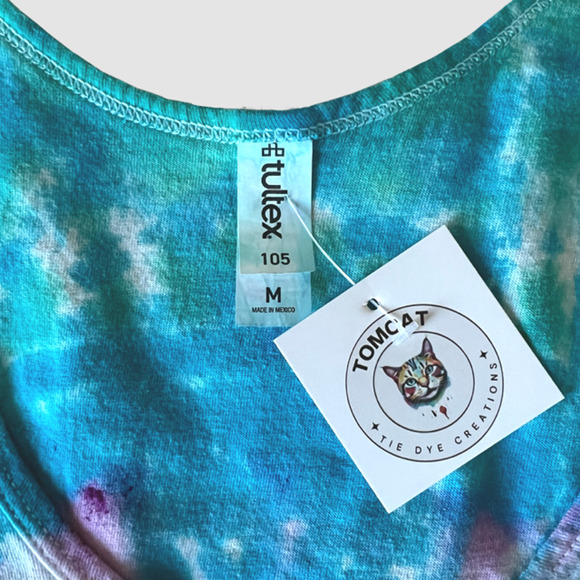 Tomcat Tie Dye Creations Women's Tank Multi Color, NWT-Size Medium - Picture 3 of 6